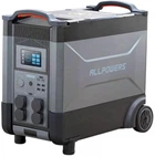 Зарядна станція Allpowers R4000 3456 Вт·год, 4000 Вт, LiFePO4, 6000 Вт пік, чиста синусоїда, ДБЖ, Wi-Fi/Bluetooth, сонячна зарядка