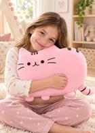 Мягкая игрушка Кот Пушин Pusheen 40 см плюшевая подушка для сна объятий и отдыха розовый (M9124RK)