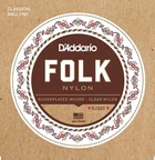 Струни для класичної гітари D'Addario EJ32C Folk Nylon Ball End Silver Wound Clear Treble 28/45