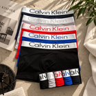 Мужские боксеры CALVIN KLEIN 5 шт L, цветной комплект трусов из мягкого хлопка с брендированной резинкой