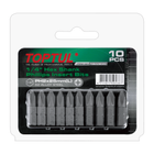 Набор бит 1/4" L25мм PH2 10ед. на блистере TOPTUL FSBA0802G