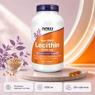Натуральна добавка Now Foods Lecithin 1200 мг желатинові Капсули