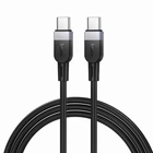 Кабель HOCO X109 Energy silicone charging data cable Type-C to Type-C 60W 3A 1m Black