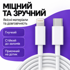 Кабель зарядки для iPhone 8/X/11/12/13/14 Pro Max кабель быстрой зарядки Type-C to Lightning шнур зарядки для айфона 1.5 м White