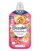 Ополіскувач Кондиціонер для білизни Coccolino Fresh&Protect XXL Fiori Tiare&Frutti rossi Коколіно Свіжість Квіти 76прань 1750мл