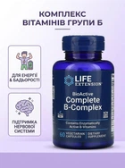 Комплекс біоактивних вітамінів групи б Life Extension b complex вітаміни для нервової системи бади від стресу та втоми добавка для енергії та бадьорості покращення стану шкіри та волосся допомагає відновити сили 60 капсул