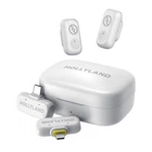 Мікрофонна система Hollyland LARK A1 Combo (Ivory White, USB-C RX + Lightning RX + Charging Case)