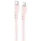 Дата-кабель Hoco X97 Crystal Type-C to Lightning 20W 1 м рожевий