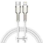 Кабель Baseus Cafule Metal PD USB-C to Lightning 1m White (CATLJK-A02)
