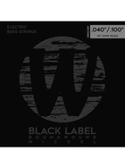 Струны для бас-гитары Warwick 41210 Black Label, Nickel-Plated, Medium Light 4-String (40-100)