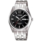 Чоловічий годинник Casio MTP-1335D-1A чорний циферблат