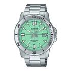 Чоловічий годинник Casio MTP-VD01D-3E1 зелений циферблат