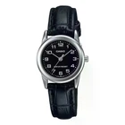 Жіночий годинник Casio LTP-V001L-1B чорний циферблат