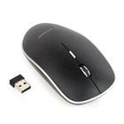 Бездротова оптична миша, USB, 1600 dpi, чорний (MUSW-4B-01)
