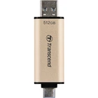 USB флеш накопитель Transcend 512GB JetFlash 930C Gold-Black USB 3.2/Type-C (TS512GJF930C)