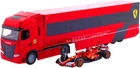 Игровой набор Bburago Грузовик-тягач Iveco S-Way и болид SF-24 1:43 (18-36867) (4893993368679)