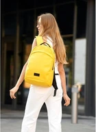 Жіночий міський рюкзак Sambag Zard Urban жовтий з екошкіри з відділенням для ноутбука 71328