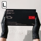 Рукавички нітрилові, Nitrylex Black, чорного кольору, розмір L, 100 шт