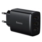Сетевое зарядное устройство Baseus Compact 17W 3USB-A CCXJ02 Черный