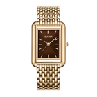 Жіночий годинник Burker Watches Olivia золотистий з коричневим циферблатом (OLGBR)