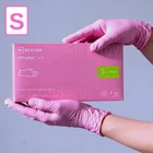 Рукавички нітрилові, Nitrylex Pink, рожевого кольору, розмір S, 100 шт.
