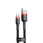 Кабель Baseus Cafule Cable USB for Type-C 3A 1 м Red/Black