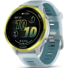 Смарт-годинник Garmin Forerunner 570 (47 мм) з жовтим безелем та силіконовим ремінцем бірюзового кольору (010-02971-01)