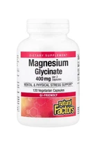 Магний бисглицинат магния 200 мг Natural Factors магнезиум глицинат magnesium bisglycinate антистресс витамины для нервов и нервной системы успокоения и улучшения сна бады от хронического стресса 120 капсул