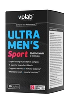 Мультивитамины для мужчин спортсменов VPLab спортивные витамины ultra men's sport комплекс с аминокислотами для выносливости энергии и восстановления после тренировок средство для поддержки простаты и мужской силы поддержка иммунитета спортсмена 90 кап