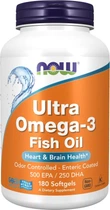 Жирні кислоти Now Foods Ультра Омега-3 180 желатинових капсул (733739016621)