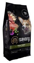 Сухой корм Savory Rich In Fresh All Breed Sterilised Индюшка