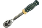 Тріскачка 3/8" (72 зуб.) посилена вигнута з прогумованим руків'ям ROCKFORCE RF-802322