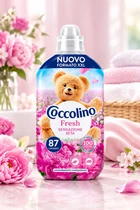 Кондиціонер для білизни Coccolino концентрований Sensazione Seta (відчуття шовку) 87 прань, 1750 мл
