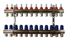 Колектор в зборі Gross 1"x3/4" 12 виходів нікель (8099328225512) (1F34F12)