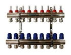 Колектор в зборі Gross 1"x3/4" 9 виходів нікель (8099328225509) (1F34F9)