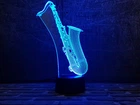 Нічник-світильник 3D "Саксофон" 25х15 см 3DTOYSLAMP (2000002619925)