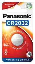 Батарейка литиевая Panasonic Lithium Power CR-2032EL/1B, CR2032, 3V, блистер 1шт