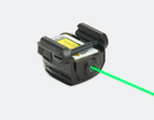 Лазерный целеуказатель LaserMax GREEN MICRO II на планку Пикатинни (зеленый, 532 нМ, двустороннее управление) - изображение 1