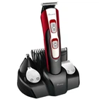 Набор для стрижки аккумуляторный 10 в 1 бритва GEMEI GM-592 PRO Красно-черный