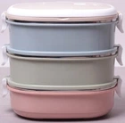Ланч-бокс Food Box 3 ємності Kamille 20х14,5х18,5 см 000265478