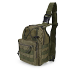 Рюкзак сумка тактическая военная Oxford 600D 6L через плечо Green - изображение 1