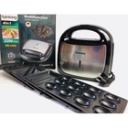 Мультимейкер 4-в-1 Rainberg RB-5408 2200W Black/Silver гриль сендвичница вафельница орешница