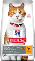 Сухой корм для стерилизованных молодых и взрослых кошек Hill's Science Plan Young Adult Sterilised с курицей