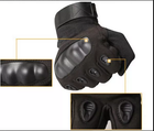 Перчатки тактические Закрытые с усиленным протектором OAKLEY Черные XL - изображение 3