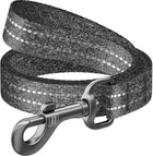 Повідець для собак із відновленої бавовни Collar WAUDOG Re-cotton, світловідбиваючий, S, Ш 15 мм, Дов 300 см (030811)
