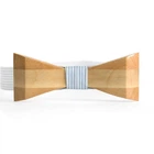 Деревянная галстук-бабочка 12х4,5 см Gofin wood (2000000303840)