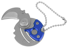 Нож-брелок BauTech В виде монеты Складной Синий (1004-667-02) - изображение 4