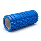 Массажный ролик EasyFit Grid Roller v1.1 33 см синий (ролик-валик для МФР и йоги, массажер для спины, ног, рук, шеи)