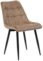 Стул для кухни и гостиной Vetro Mebel N-46 Капучино (N-46-cappuccino-velvet/ black)