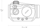 Коллиматорный прицел Hawke Vantage Red Dot 1x30 Weaver (926965) - изображение 4